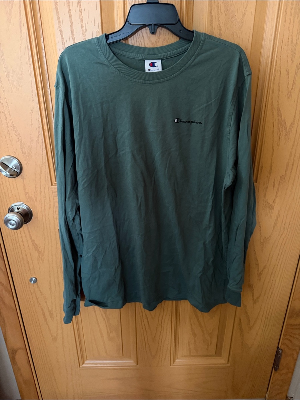 Champion Long Sleeve Crewneck Tee - Green